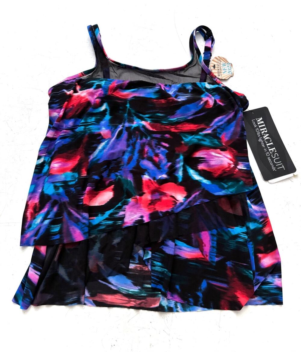 Miraclesuit New Underwire Fuego Flora Mirage Swim Bikini Tankini Top 10